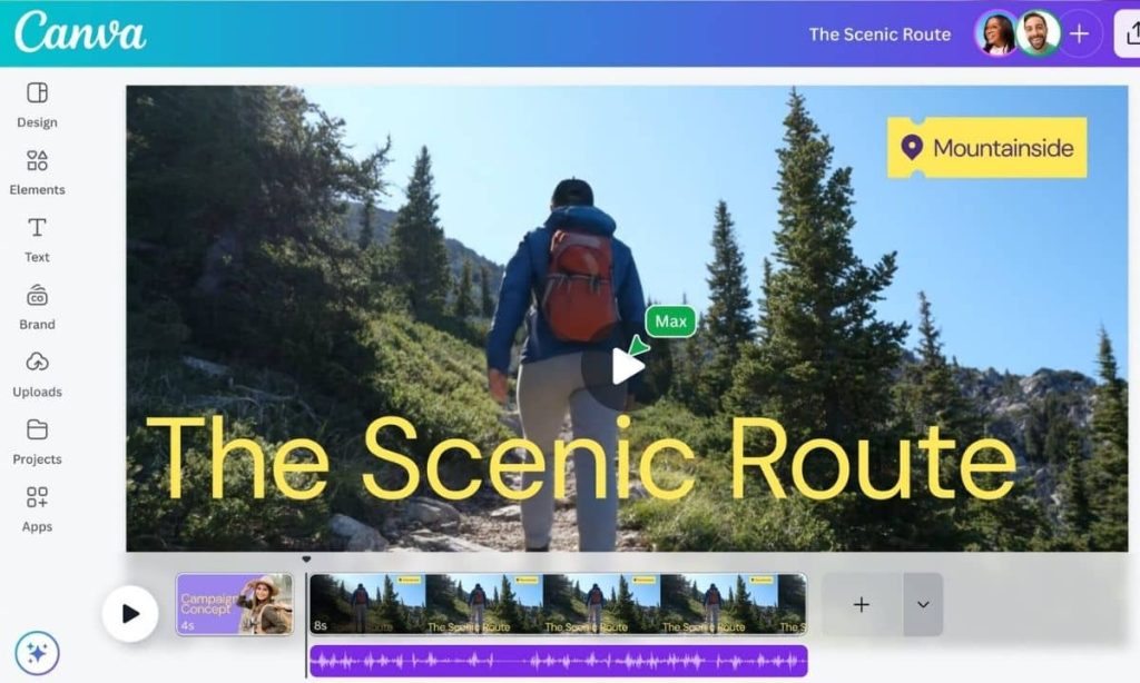 imagen de cómo funciona canva video editor