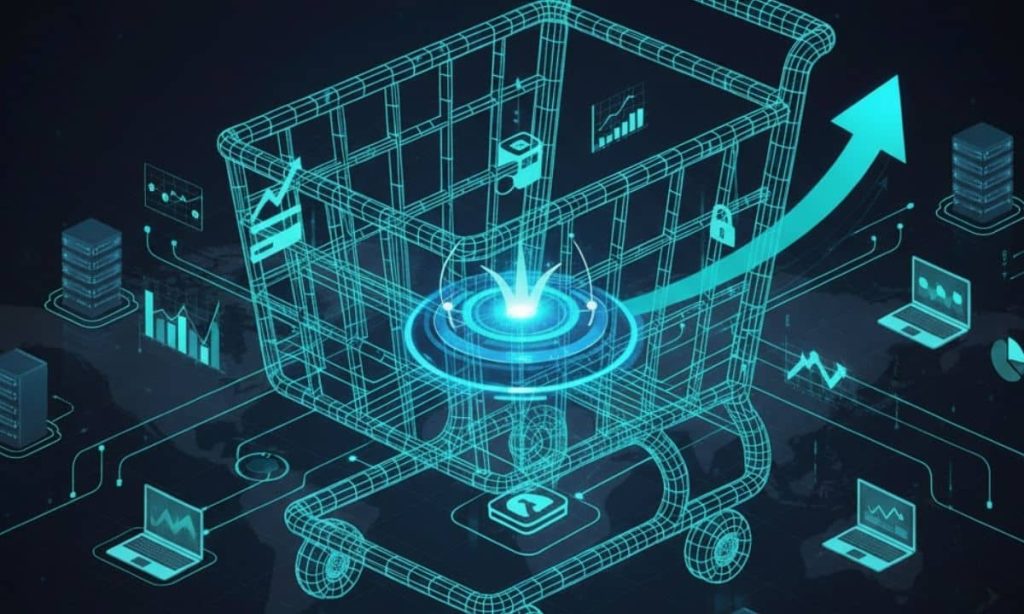 na metáfora visual donde diferentes elementos de pago se unen y fluyen de manera sincronizada, como en una orquesta digital. Podríamos incluir: Elementos centrales: Un punto focal que represente la "orquestación" o el "hub" central. Iconos de pago: Tarjetas de crédito/débito, logos de monederos digitales (PayPal, Apple Pay, etc.), billetes o monedas estilizados. Líneas de conexión/flujo: Que representen la interconexión y el movimiento de datos y dinero entre estos elementos. Gráficos/Datos: Elementos que sugieran seguridad, eficiencia, procesamiento y análisis de transacciones, manteniendo el estilo tecnológico y futurista. Un fondo: Que evoque una red segura o un sistema global.